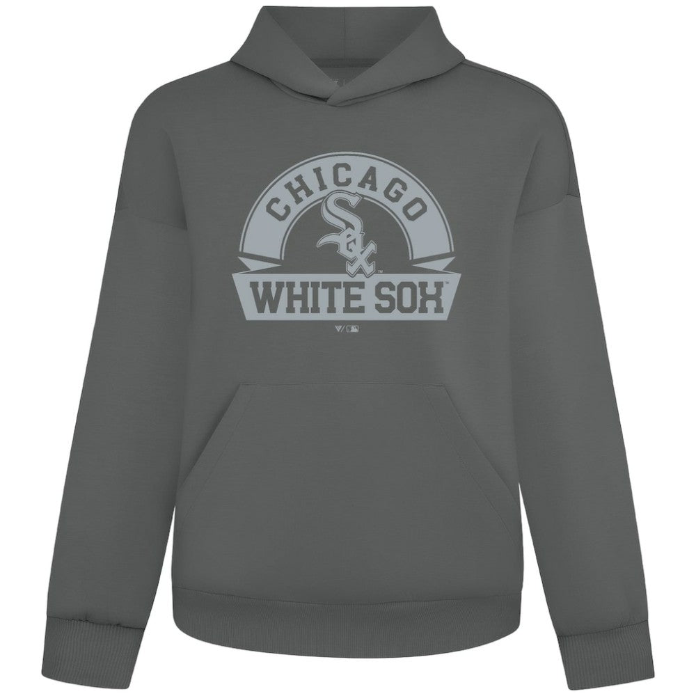 MLB Chicago White Sox Levelwear Luxe Signature Banner Arch Tri-Blend Hoodie