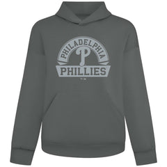 MLB Philadelphia Phillies Levelwear Luxe Signature Banner Arch Tri-Blend Hoodie