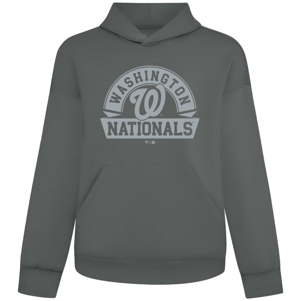MLB Washington Nationals Levelwear Luxe Signature Banner Arch Tri-Blend Hoodie