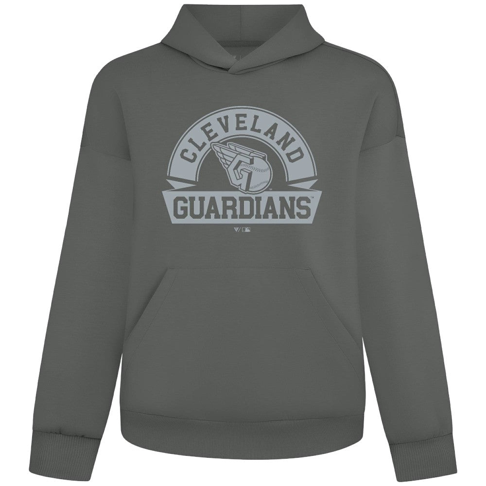 MLB Cleveland Guardians Levelwear Luxe Signature Banner Arch Tri-Blend Hoodie