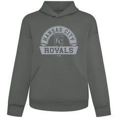 MLB Kansas City Royals Levelwear Luxe Signature Banner Arch Tri-Blend Hoodie