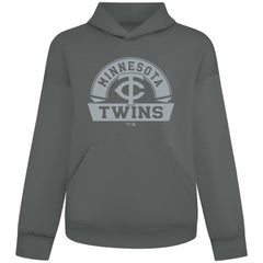 MLB Minnesota Twins Levelwear Luxe Signature Banner Arch Tri-Blend Hoodie