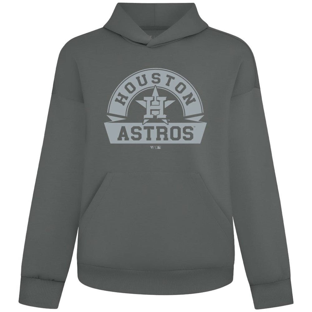MLB Houston Astros Levelwear Luxe Signature Banner Arch Tri-Blend Hoodie