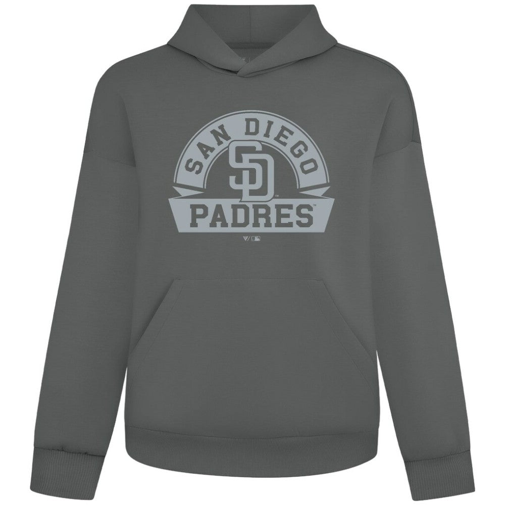 MLB San Diego Padres Levelwear Luxe Signature Banner Arch Tri-Blend Hoodie