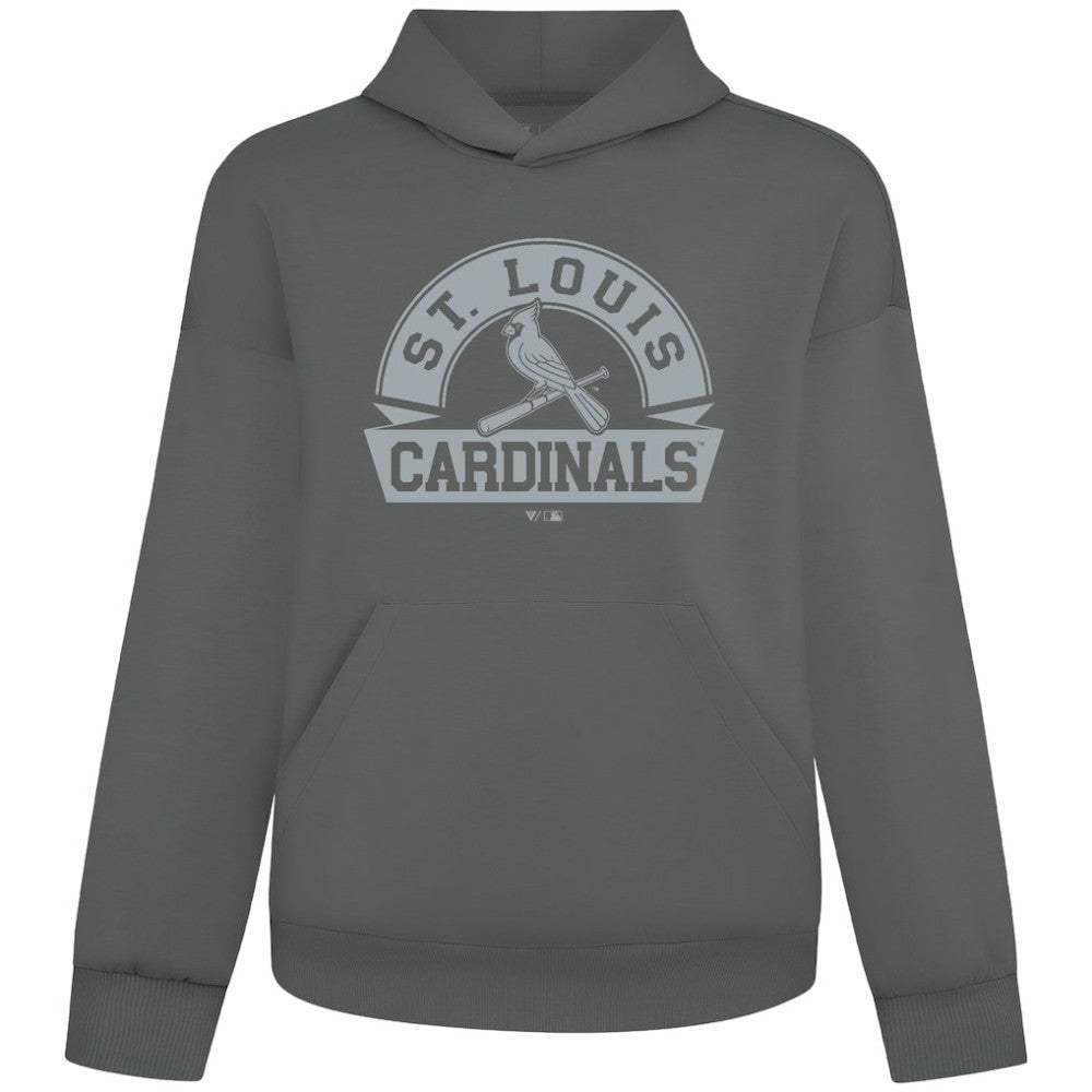 MLB St. Louis Cardinals Levelwear Luxe Signature Banner Arch Tri-Blend Hoodie