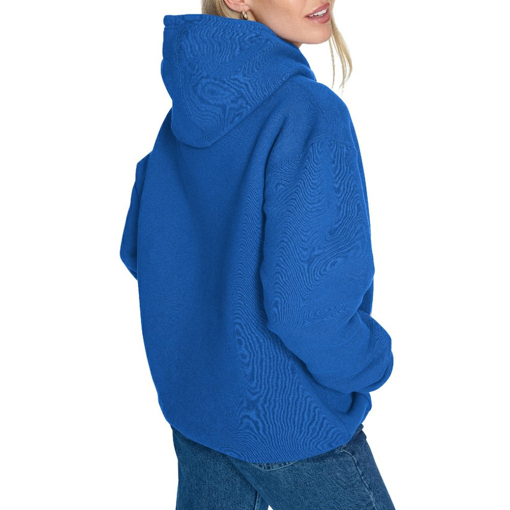 NHL Blue New York Rangers Starter Women's Fireworks Fleece Hoodie