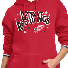 NHL Red Detroit Red Wings Starter Women's Fireworks Fleece Hoodie