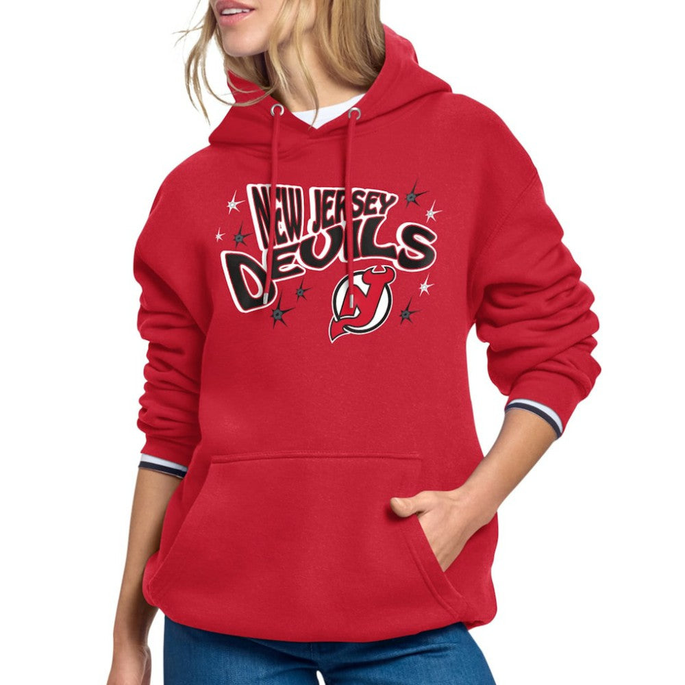 NHL Red New Jersey Devils Starter Women's Fireworks Fleece Hoodie
