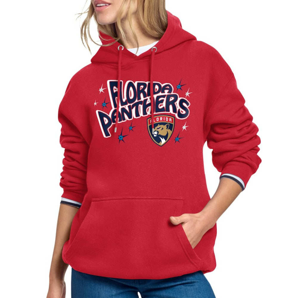 NHL Red Florida Panthers Starter Women's Fireworks Fleece Hoodie