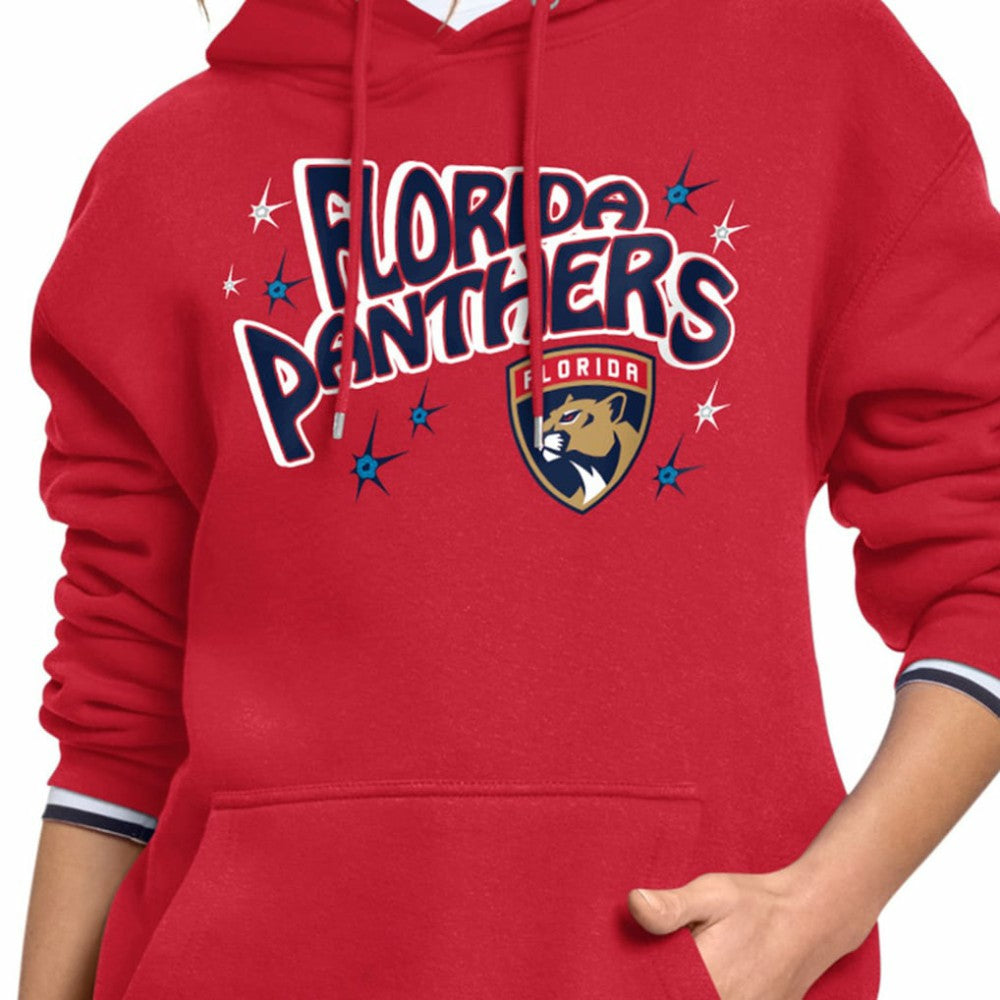 NHL Red Florida Panthers Starter Women's Fireworks Fleece Hoodie