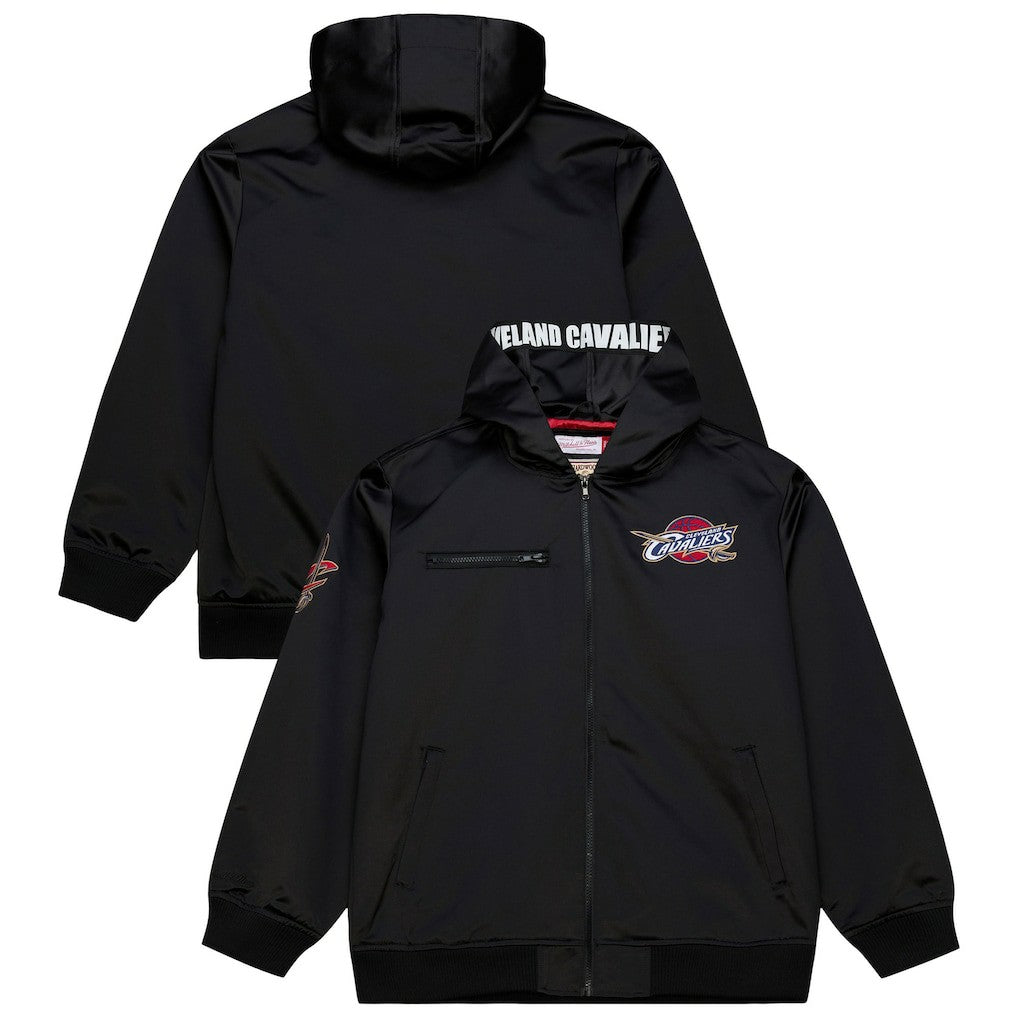 NBA Cleveland Cavaliers Hardwood Classics Nights Walk the Tunnel Satin Bomber Full-Snap Hooded Jacket sale