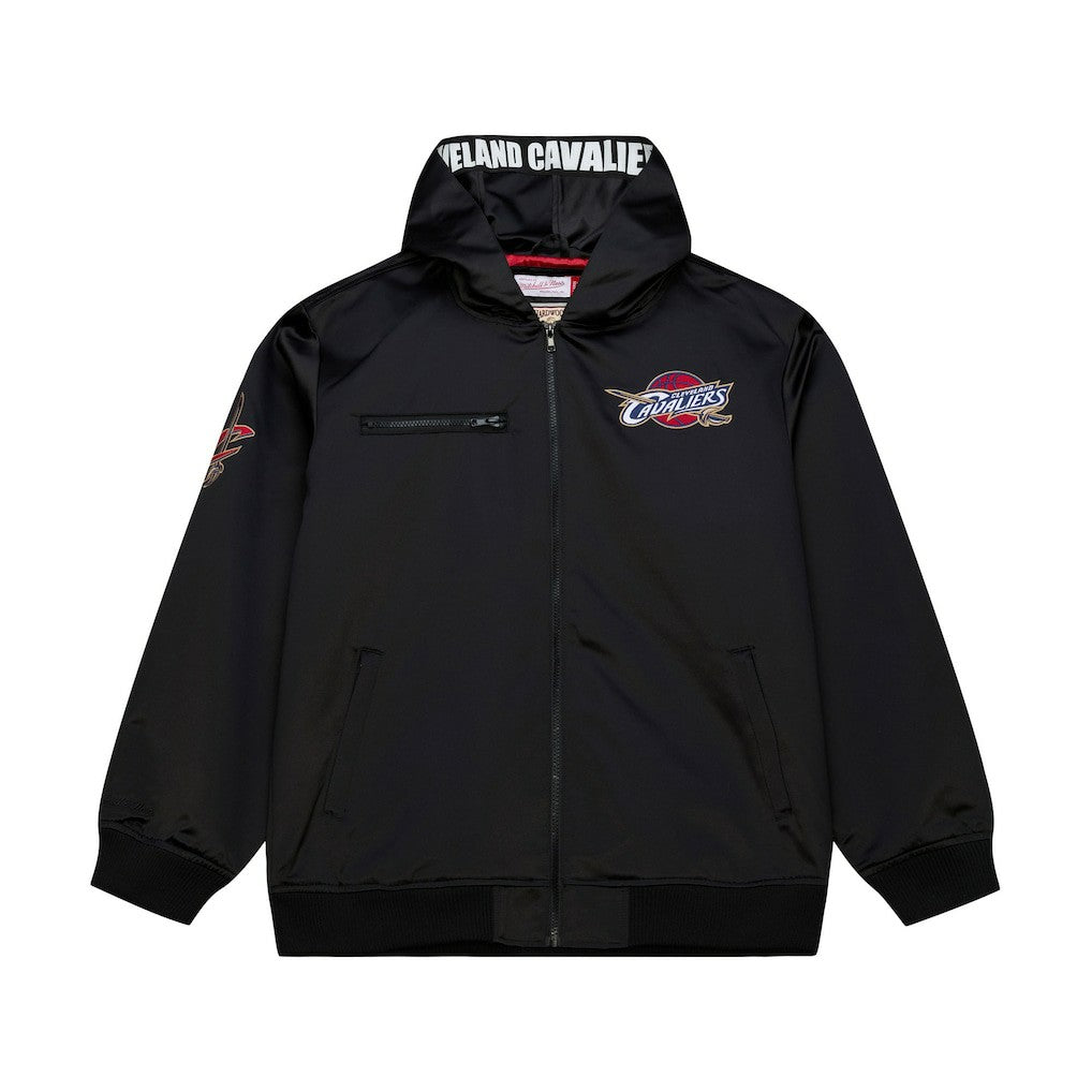 NBA Cleveland Cavaliers Hardwood Classics Nights Walk the Tunnel Satin Bomber Full-Snap Hooded Jacket sale