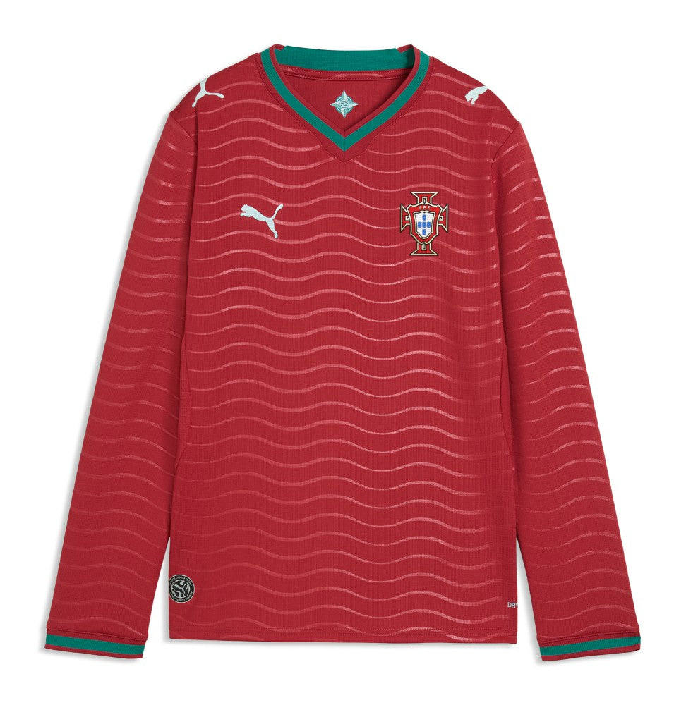 Portugal National Team Youth 2026 Home Replica Long Sleeve Jersey - Puma Red