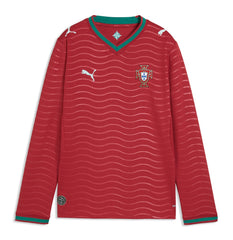 Portugal National Team Youth 2026 Home Replica Long Sleeve Jersey - Puma Red