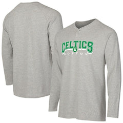 NBA Boston Celtics Concepts Sport Hawthorn Thermal Knit Long Sleeve Henley T-Shirt