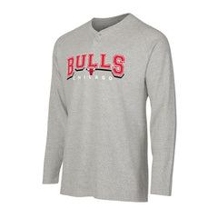 NBA Chicago Bulls Concepts Sport Hawthorn Thermal Knit Long Sleeve Henley T-Shirt sale