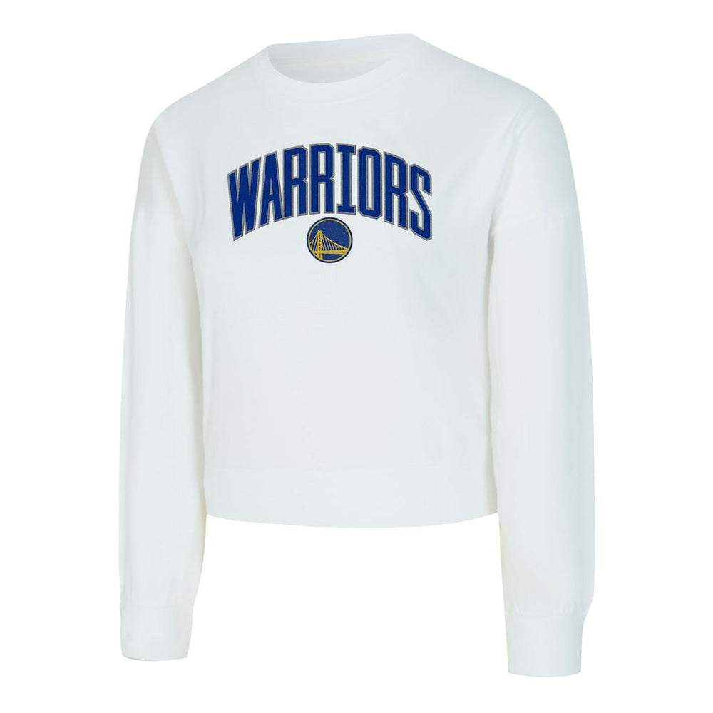 NBA Golden State Warriors Concepts Sport Women's Laney Chenille Cropped Long Sleeve T-Shirt sale