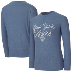 NBA New York Knicks Concepts Sport Women's Rigor Long Sleeve Jersey T-Shirt