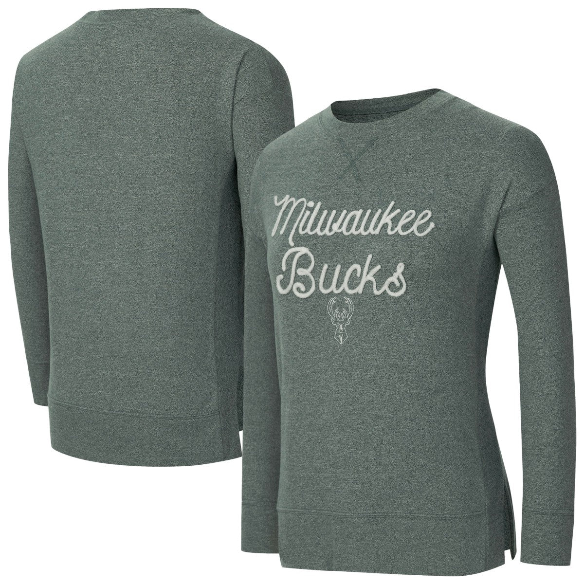 NBA Milwaukee Bucks Concepts Sport Women's Rigor Long Sleeve Jersey T-Shirt