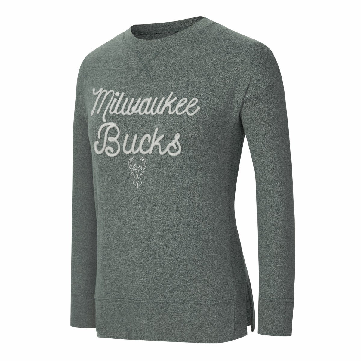NBA Milwaukee Bucks Concepts Sport Women's Rigor Long Sleeve Jersey T-Shirt