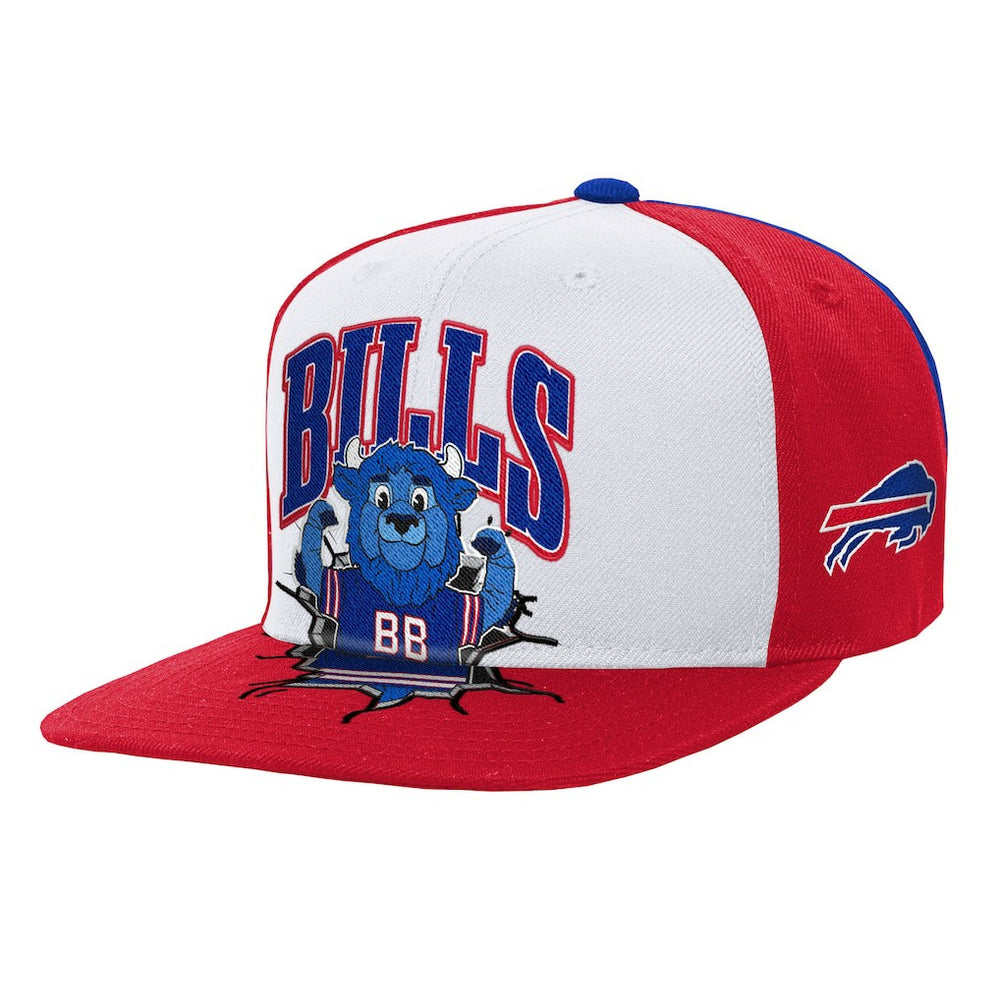 Youth Team Mascot Snapback Hat - Buffalo Bills