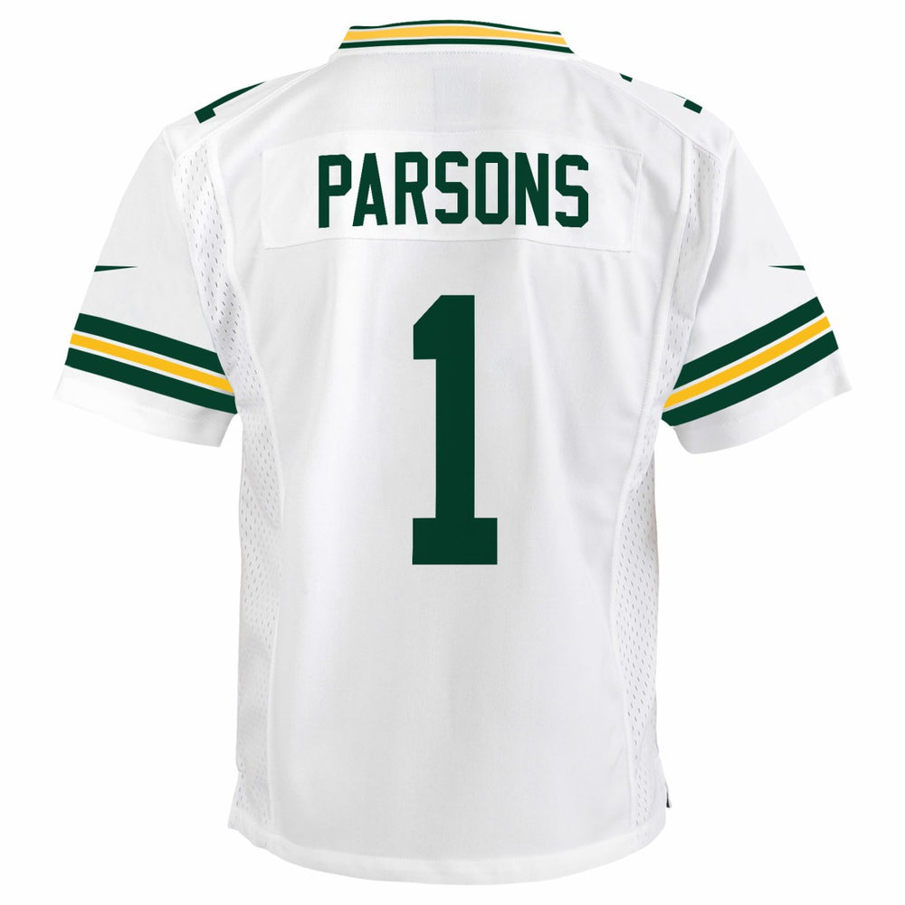 Micah Parsons  Youth White Game Jersey - Green Bay Packers