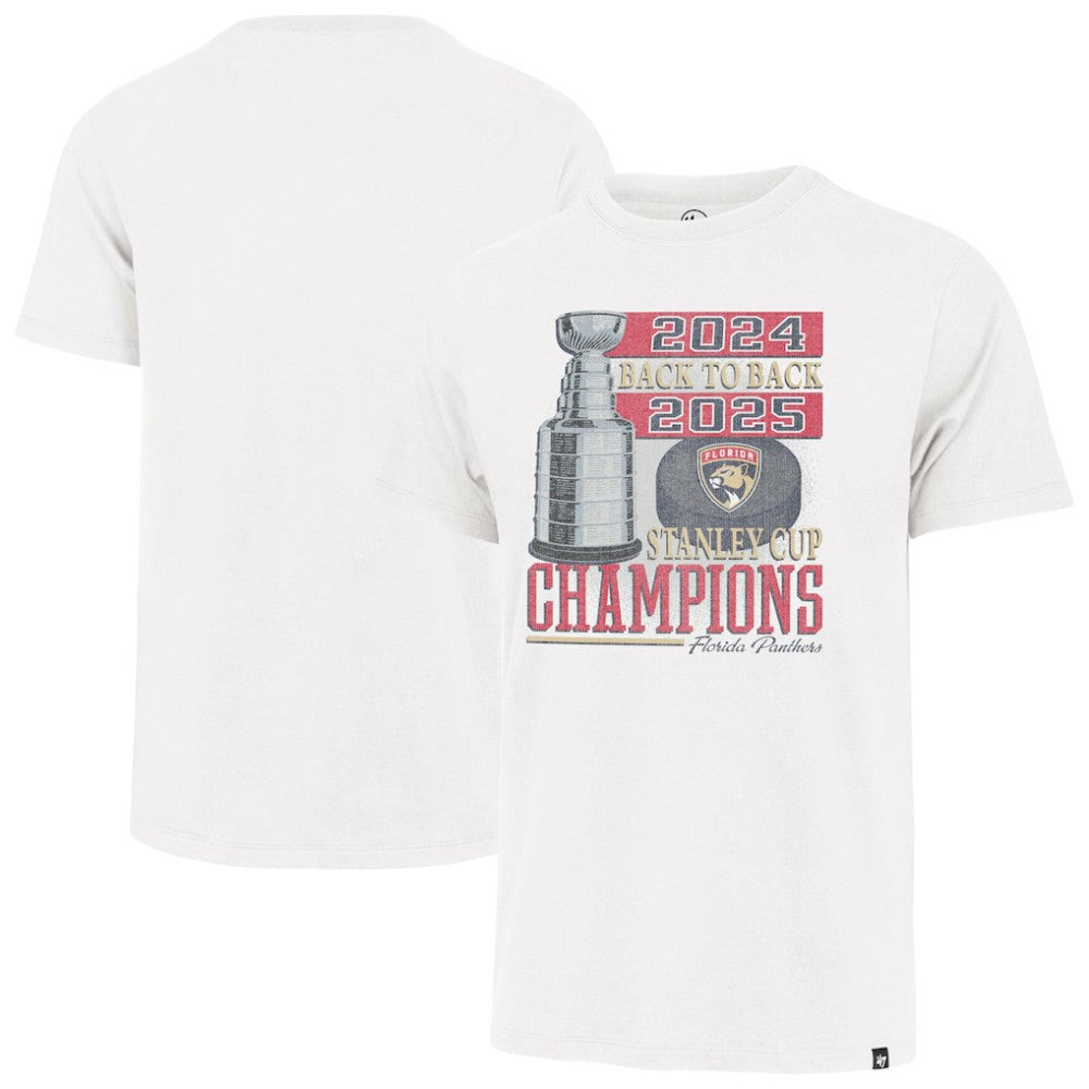 NHL White Florida Panthers '47 Back-to-Back Vintage T-Shirt