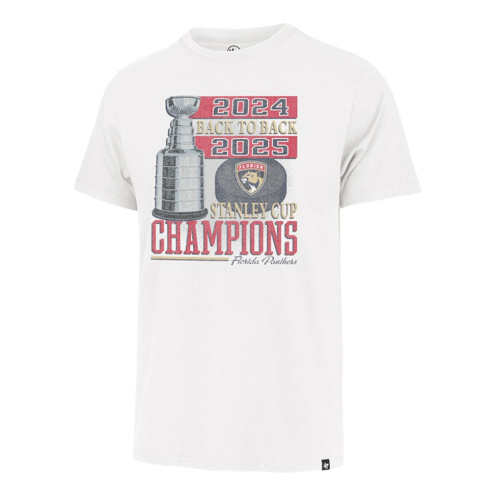 NHL White Florida Panthers '47 Back-to-Back Vintage T-Shirt