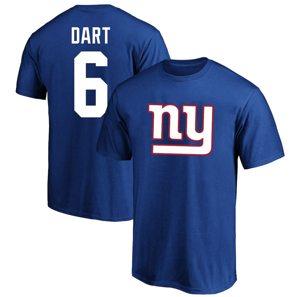 Jaxson Dart  Big & Tall Player Name & Number T-Shirt - New York Giants