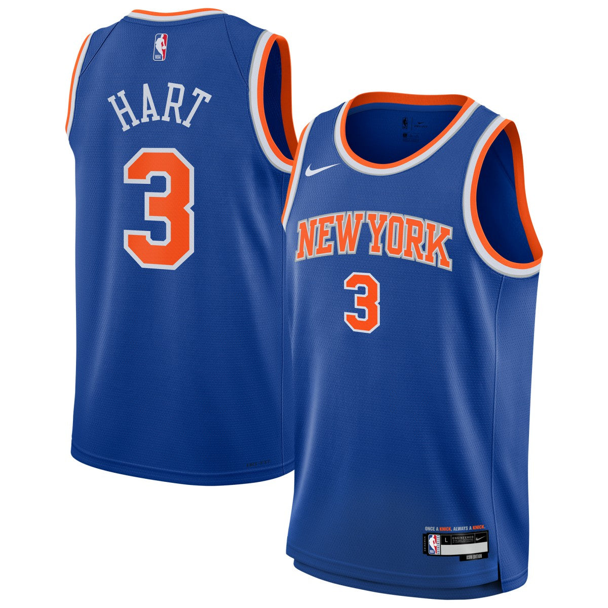 NBA Josh Hart New York Knicks Youth Swingman Jersey