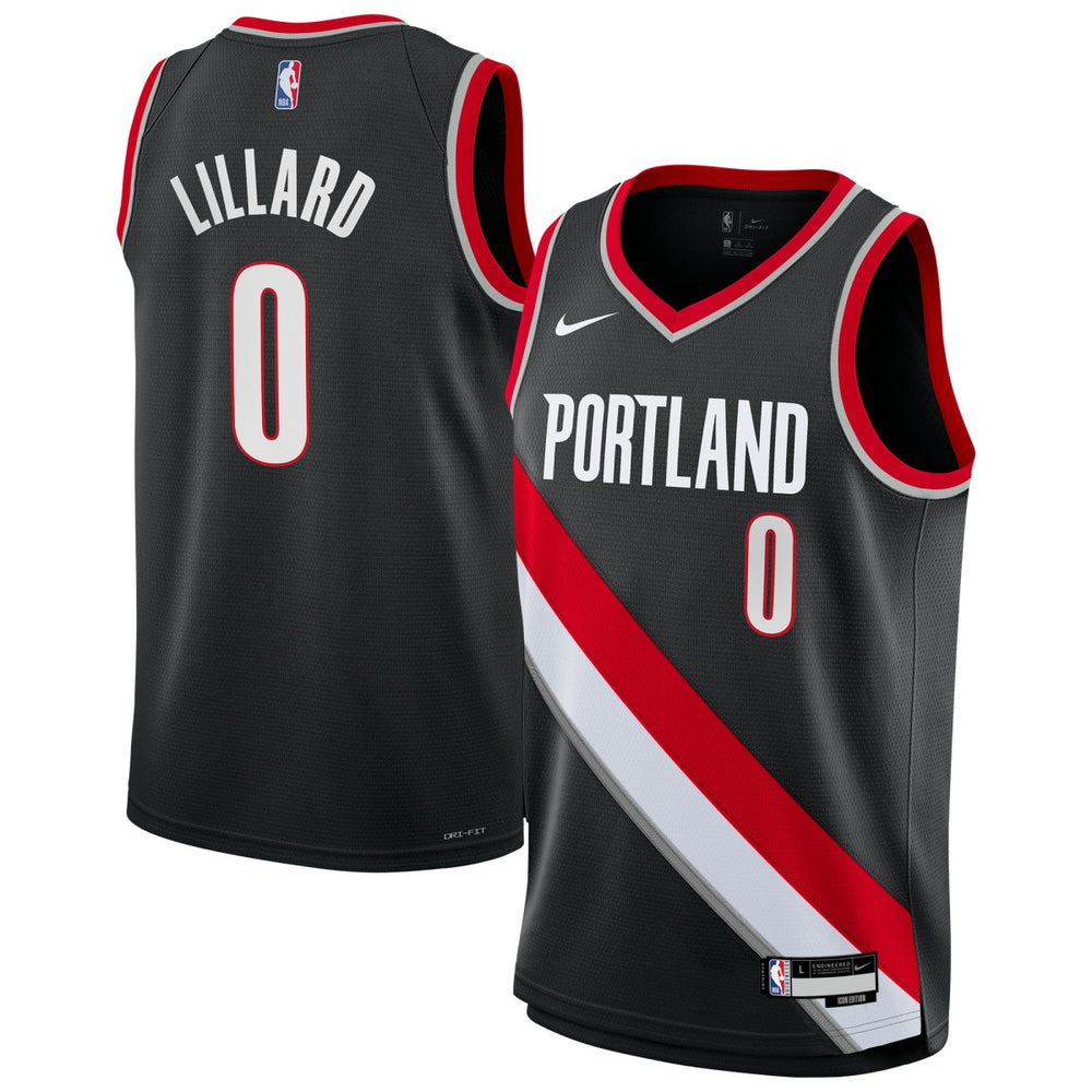 NBA Damian Lillard Portland Trail Blazers Youth Swingman Jersey