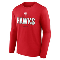 NBA Atlanta Hawks Center Court Name & Number Custom Long Sleeve T-Shirt