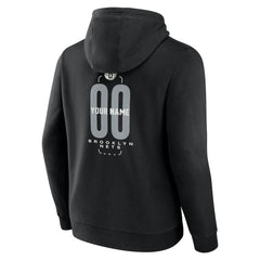 NBA Brooklyn Nets Center Court Name & Number Custom Hoodie