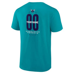 NBA Charlotte Hornets Center Court Name & Number Custom T-Shirt