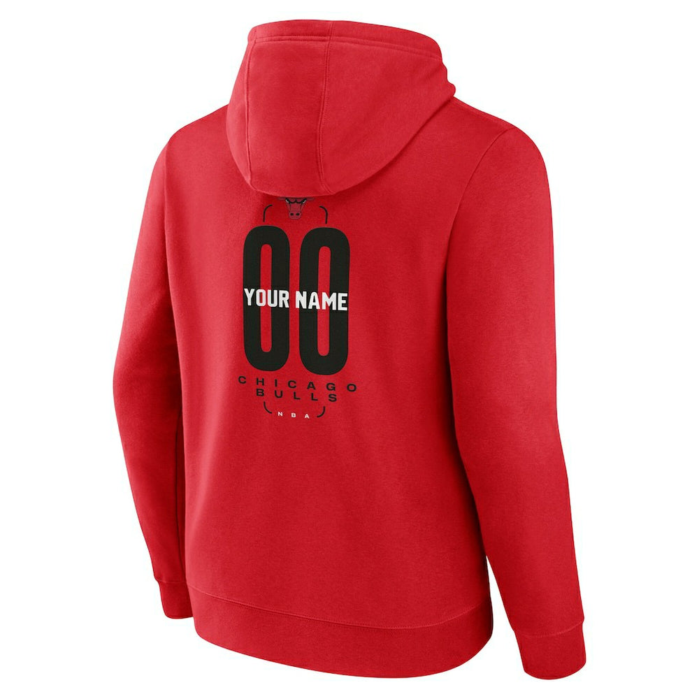 NBA Chicago Bulls Center Court Name & Number Custom Hoodie