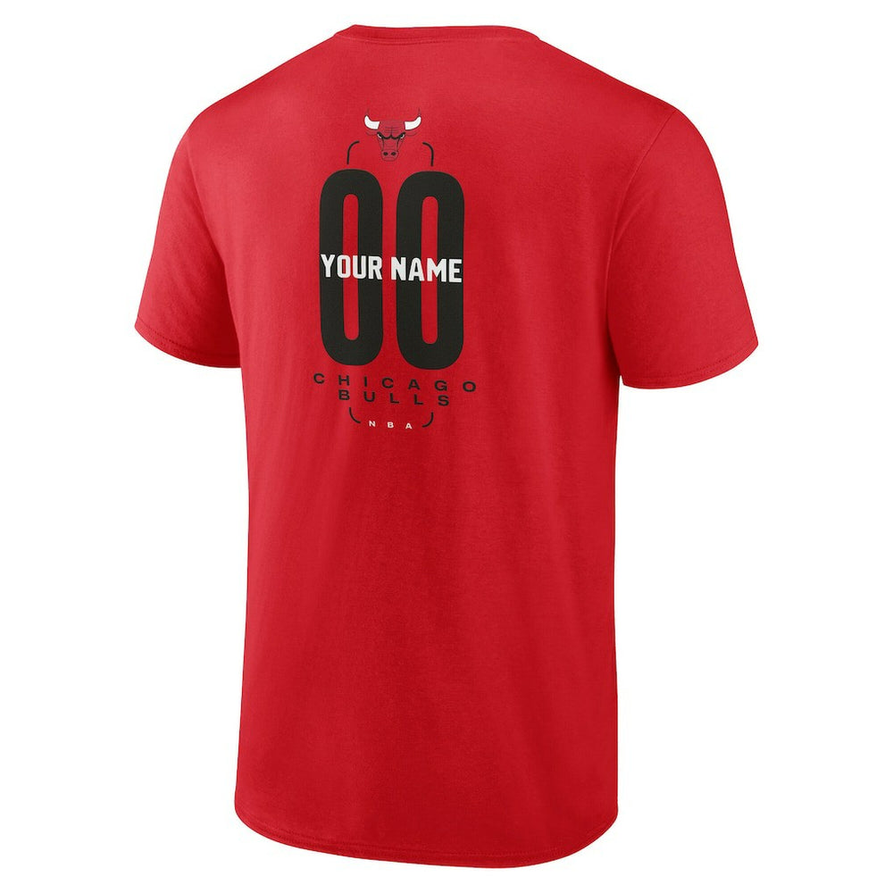 NBA Chicago Bulls Center Court Name & Number Custom T-Shirt sale