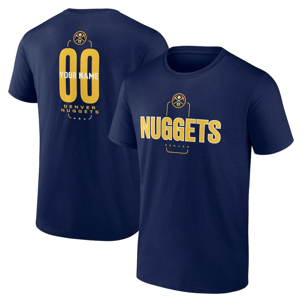 NBA Denver Nuggets Center Court Name & Number Custom T-Shirt sale