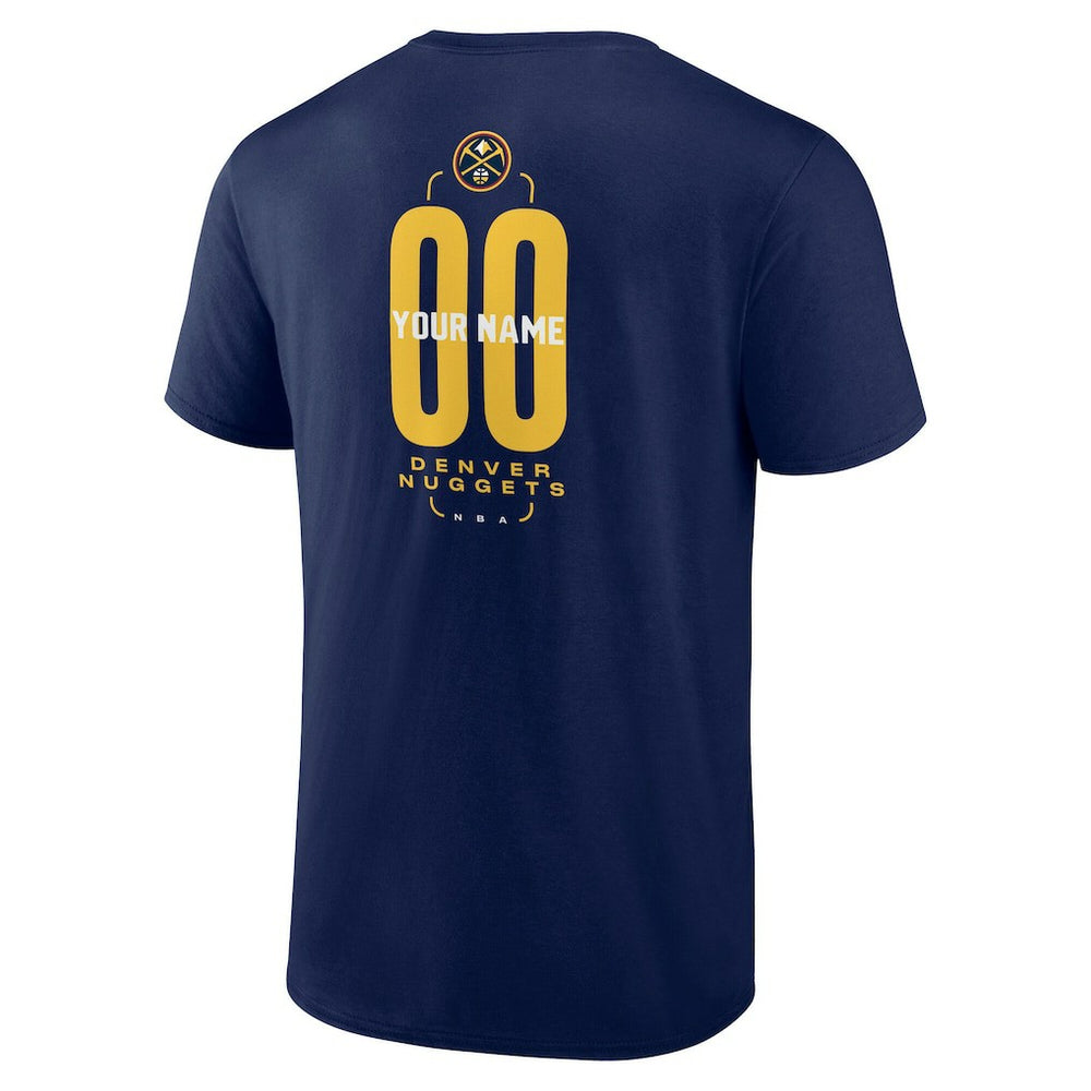 NBA Denver Nuggets Center Court Name & Number Custom T-Shirt sale