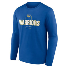 NBA Golden State Warriors Center Court Name & Number Custom Long Sleeve T-Shirt sale