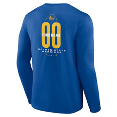 NBA Golden State Warriors Center Court Name & Number Custom Long Sleeve T-Shirt sale
