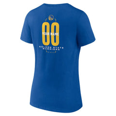 NBA Golden State Warriors Women's Center Court Name & Number Custom V-Neck T-Shirt sale