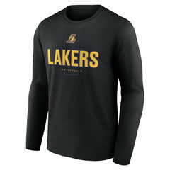NBA Los Angeles Lakers Center Court Name & Number Custom Long Sleeve T-Shirt