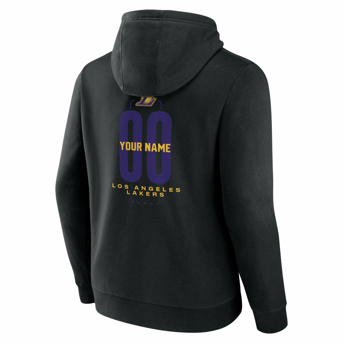 NBA Los Angeles Lakers Center Court Name & Number Custom Hoodie