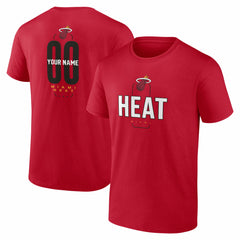 NBA Miami Heat Center Court Name & Number Custom T-Shirt