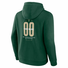 NBA Milwaukee Bucks Center Court Name & Number Custom Hoodie