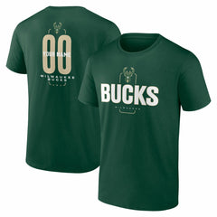 NBA Milwaukee Bucks Center Court Name & Number Custom T-Shirt