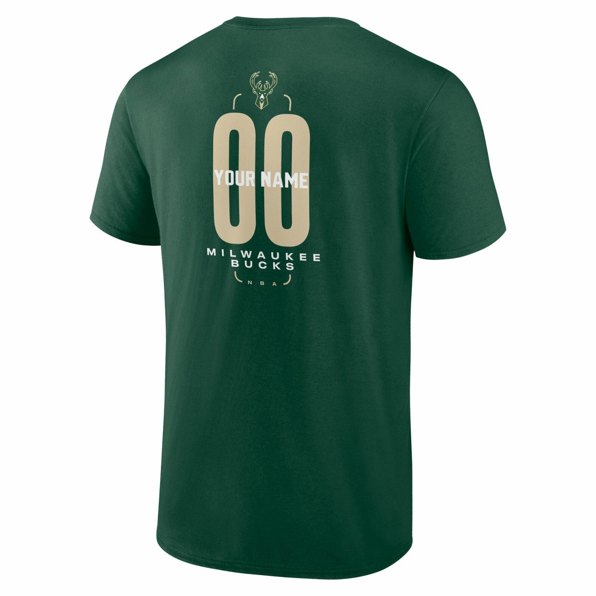NBA Milwaukee Bucks Center Court Name & Number Custom T-Shirt