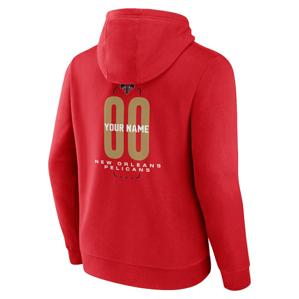 NBA New Orleans Pelicans Center Court Name & Number Custom Hoodie