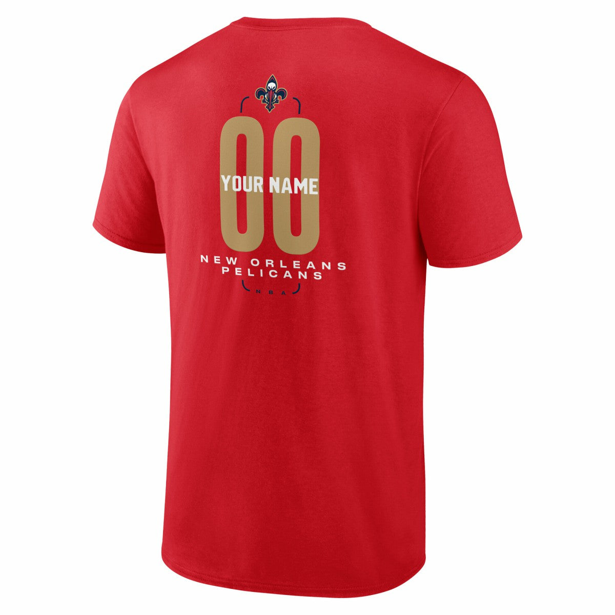 NBA New Orleans Pelicans Center Court Name & Number Custom T-Shirt