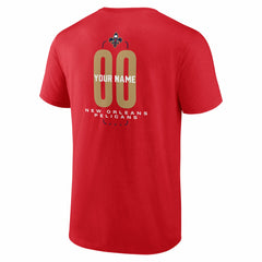 NBA New Orleans Pelicans Center Court Name & Number Custom T-Shirt